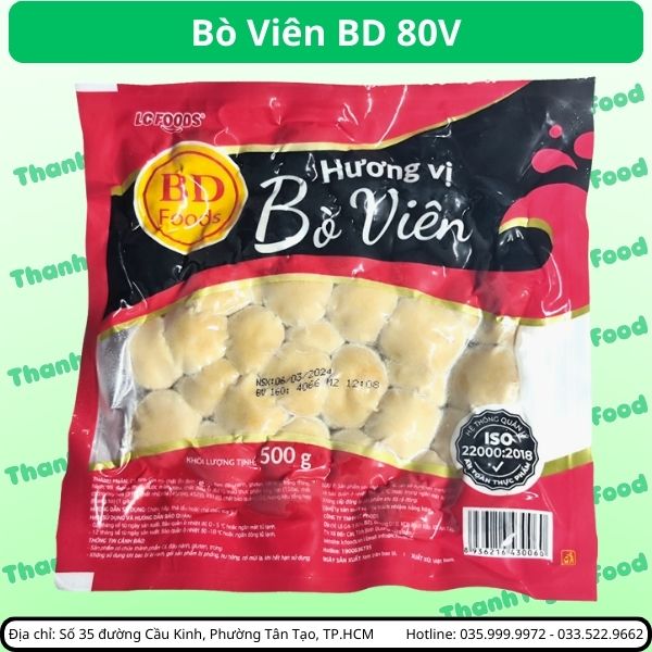 Bò viên BD 80 viên